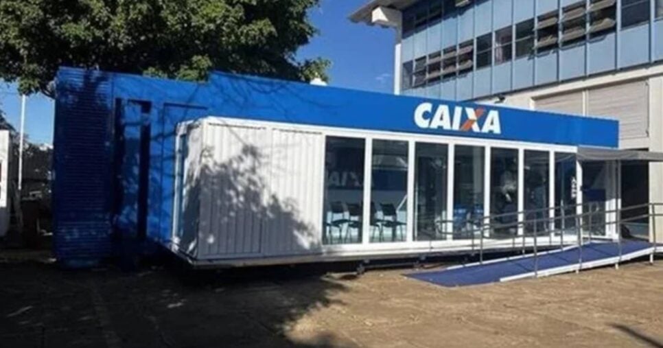 Novo modelo de agência da Caixa Econômica Federal - Foto: Montagem