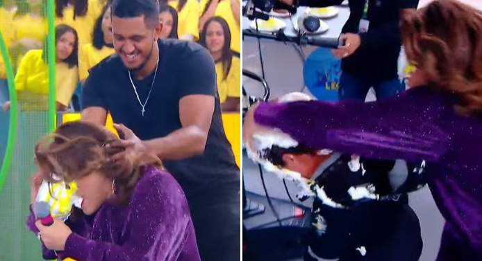 Narcisa leva na cara no SBT e Portiolli fica aos berros