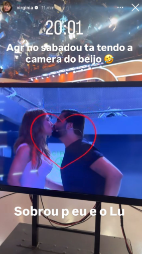 Virginia Fonseca vaza bastidores do SBT com foto dando beijo em integrante de programa - Foto Instagram