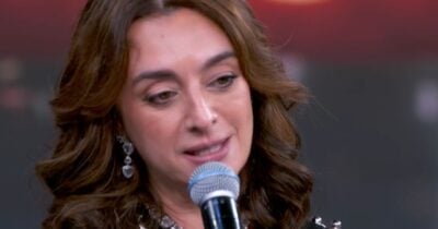 Catia Fonseca no Domingão com Huck (Foto: Reprodução / Globo)