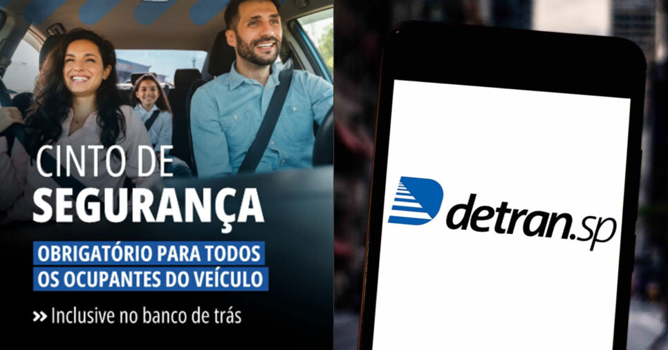 Detran SP - Cinto de segurança (Foto: Reprodução)