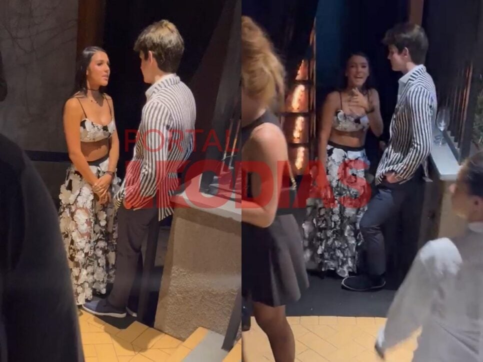 Duda Guerra ao lado de Rodrigo Silva, filho de Faustão (Foto: Reprodução/ Internet)