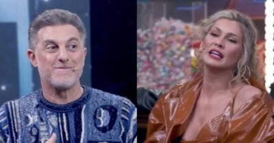 Luciano Huck ‘corta' o barato de Lívia e faz ela se calar após fofoca - Foto: Montagem