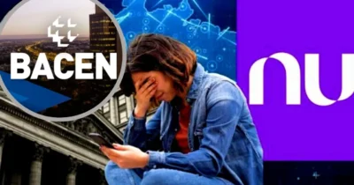 Três rivais do Nubank tem serviço suspenso pelo Banco Central (Foto Reprodução/Montagem/Lennita/Tv Foco/Canva/Nubank)