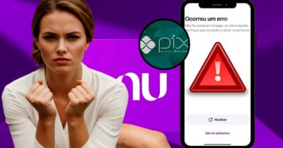 Nubank apresenta instabilidade no app há dias e clientes reclamam pelas redes sociais (Foto Reprodução/Montagem/Lennita/TV Foco/Canva/GMN/)