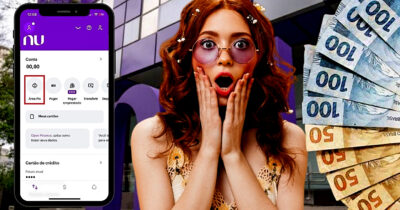 Saiba como fazer um PIX sem dinheiro no Nubank (Foto Reprodução/Montagem/Tv Foco/Lennita/Canva/Nubank)