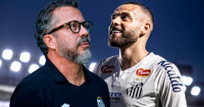 Santos - Cléber Xavier e Guilherme (Foto: Reprodução)