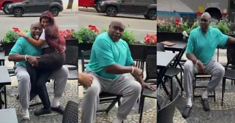 Lester Speight, nas ruas do Rio de Janeiro (Foto: Reprodução/Montagem TV Foco)