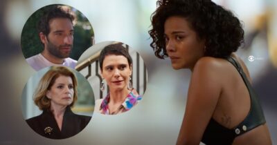 Afonso, Celina, Odete e Fátima em Vale Tudo (Foto: Reprodução / Globo / Montagem TV Foco)