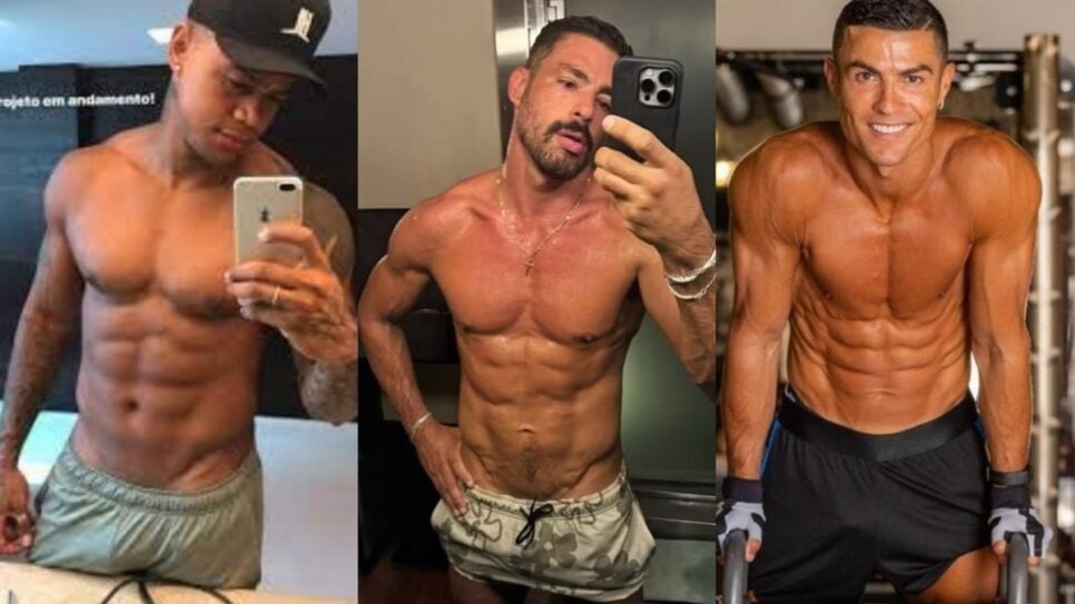 Léo Santana, Cauã Reymond e Cristiano Ronaldo foram famosas que Urach afirmou ter ido pra cama (Foto: Reprodução/ Internet/ Montagem)