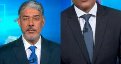 William Bonner sai do ar no JN, é substituído e motivo é exposto (Foto: Reprodução/Montagem TV Foco)