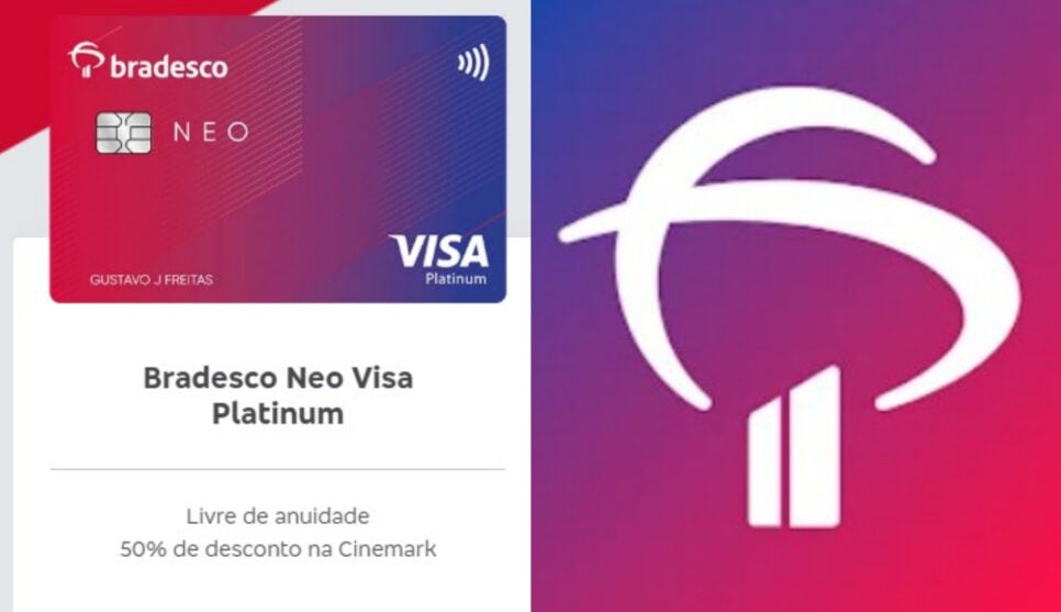 Cartão de crédito do Bradesco (Foto: Reprodução/Montagem TV Foco)