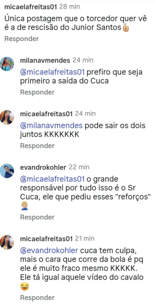 Adeus de Júnior Santos e Cuca é exigido ao Atlético-MG - Foto Internet
