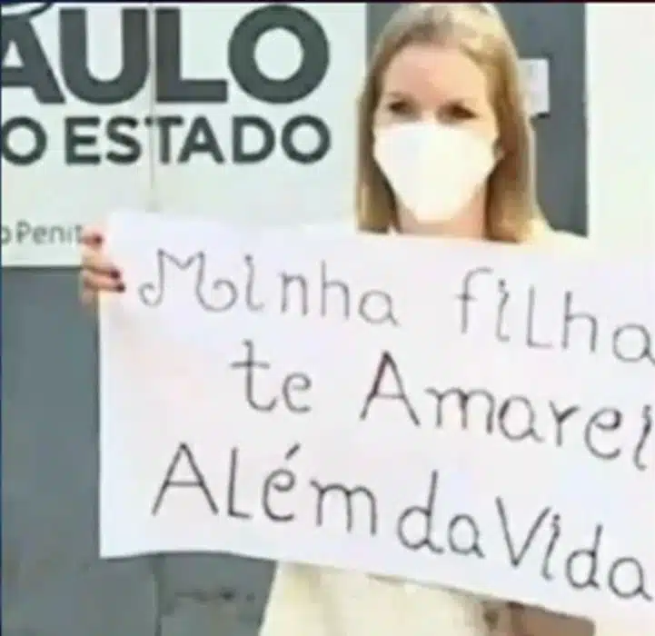 Recado para a filha - Foto: Internet