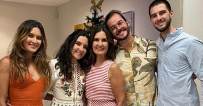 Fátima Bernardes com os filhos (Foto: Reprodução/ Internet)