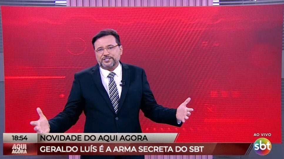 Aqui Agora estreia de surpresa com presença de Geraldo Luís (Foto: Reprodução/ SBT)