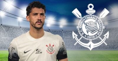 Gustavo Henrique e logo do Timão (Foto: Reprodução / Corinthians / Montagem TV Foco)