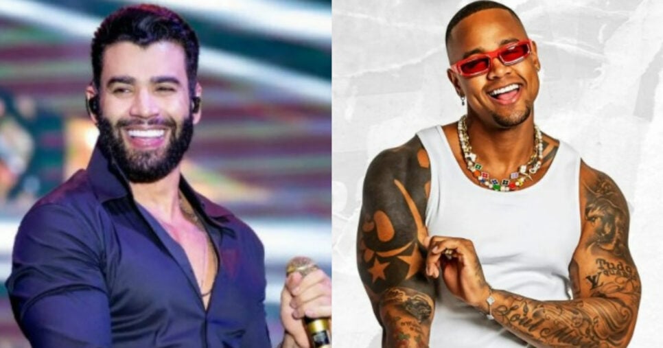 Gusttavo Lima e Leo Santana (Foto: Reprodução/Montagem TV Foco)