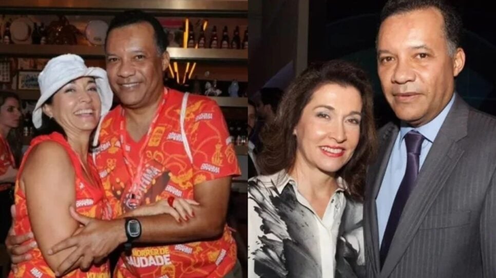 Heraldo Pereira confessa relação discreta com jornalista ; Esta é sua esposa (Foto: Reprodução/ Internet/ Montagem)