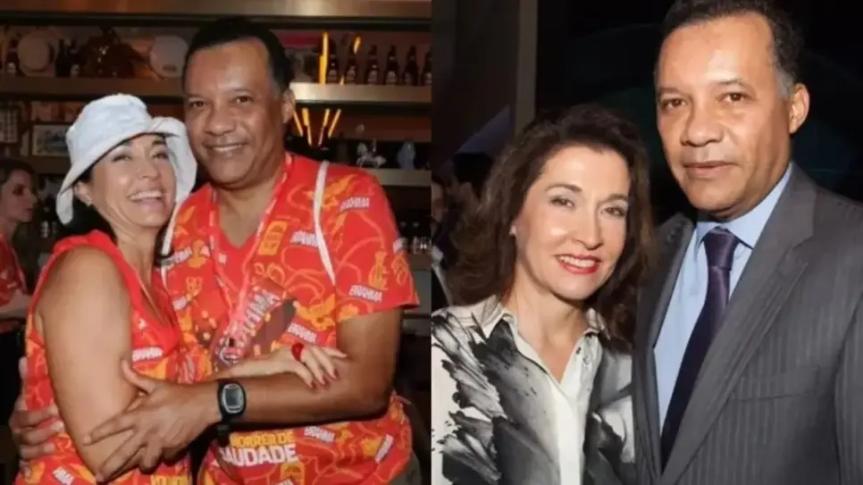 Heraldo Pereira e a esposa, Cecilia Maia (Foto: Reprodução/ Internet/ Montagem)