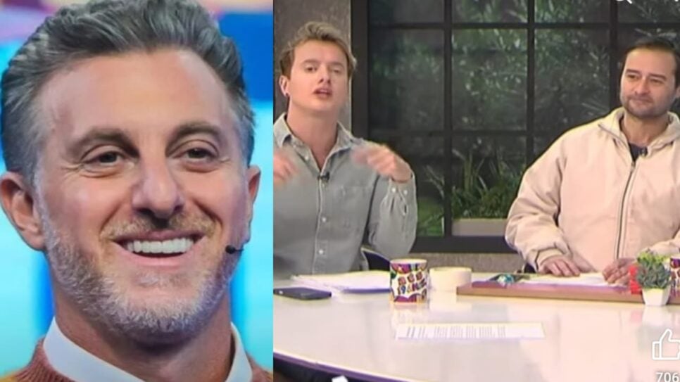 Aaron Tura e Alessandro Lo-Bianco na "Roda da Fofoca" de Sonia Abrão (Foto: Reprodução/ RedeTV!/ Globo/ Montagem)