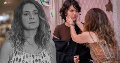 Ilustração de luto de Filipa e Nina em Dona de Mim (Foto: Reprodução / Globo / Montagem TV Foco)