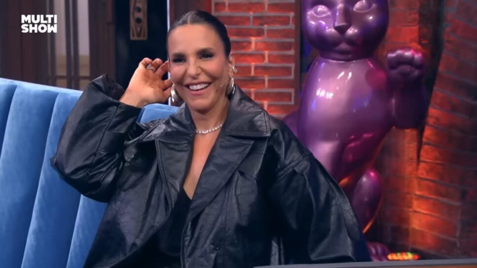Ivete Sangalo brinca com pergunta polêmica sobre Xuxa e acaba desmascarada pelo detector de mentiras do "Lady Night" (Foto: Reprodução/ Multishow/ Montagem)