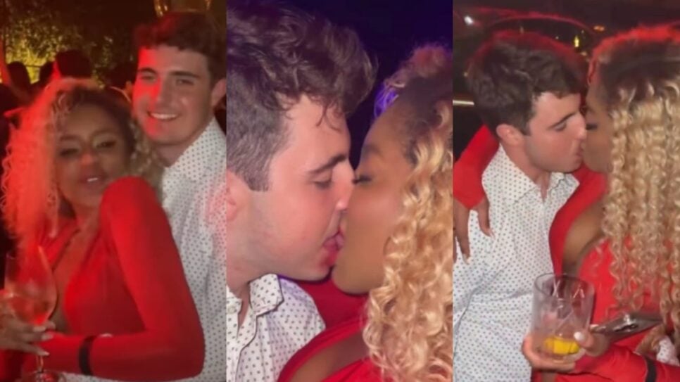 Cariúcha aos beijos com filho de Gugu, João Augusto (Foto: Reprodução/ Sidney Pedroso/ Instagram/ Montagem)