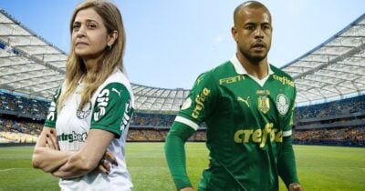 Leila Pereira e Mayke (Foto: Reprodução / Palmeiras / Canva / Montagem TV Foco)