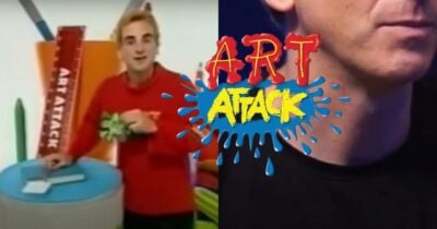 Lembra de Daniel Warren, apresentador do Art Attack? Irreconhecível, ele vive nesta situação hoje (Foto: Reprodução/ YouTube/ Montagem)