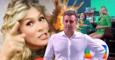 Lívia Andrade deixa escapar o que não devia sobre bastidores de Huck (Foto: Reprodução/ LeoDias TV/ Globo/ Montagem)