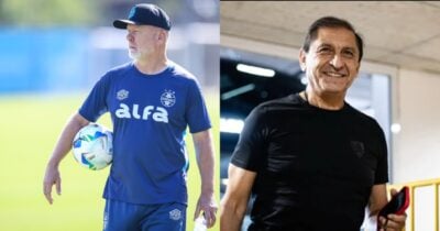 Mano Menezes tem demissão exigida no Grêmio e nome de Ramón Díaz chega voando - Montagem/TV FOCO