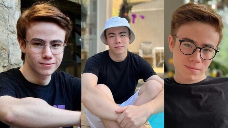 Matheus Ueta está irreconhecível aos 21 anos e cada dia mais belo (Foto: Reprodução/ Instagram/ Montagem)