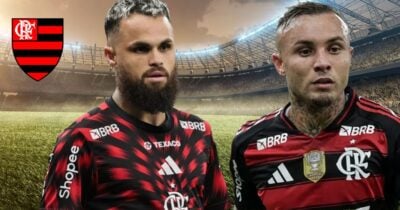 Logo do Flamengo, Michael e Cebolinha (Foto: Reprodução / FFC / Canva / Montagem TV Foco)