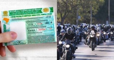 Lei de trânsito em vigor em 2025 comunica liberação de 5 motos do uso da CNH - Montagem/TV FOCO