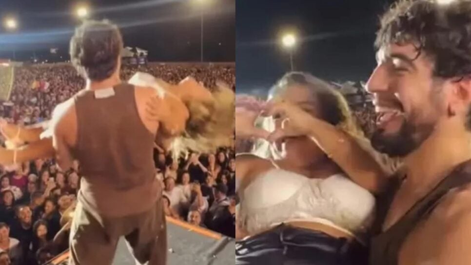 Cantor Nattanzinho expõe mulher com nanismo ao ridículo no palco de show e recebe críticas de todos lados (Foto: Reprodução/ X/ Montagem)