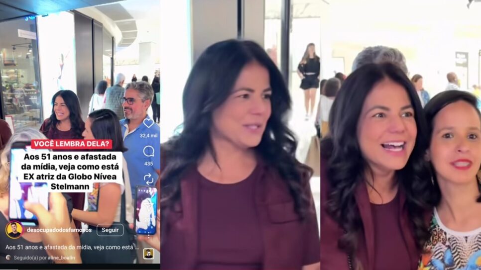 Perfil divulga registro impressionante de Nível Stelmann aos 51 anos recebendo fãs (Foto: Reprodução/ Desocupado dos Famosos, Instagram/ Montagem)