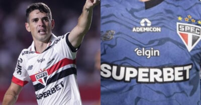 Dupla de Oscar deixa o São Paulo para vestir camisa verde de rival (Foto: Reprodução/Montagem TV Foco)