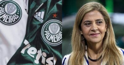 Leila Pereira no Palmeiras - Montagem/TV FOCO