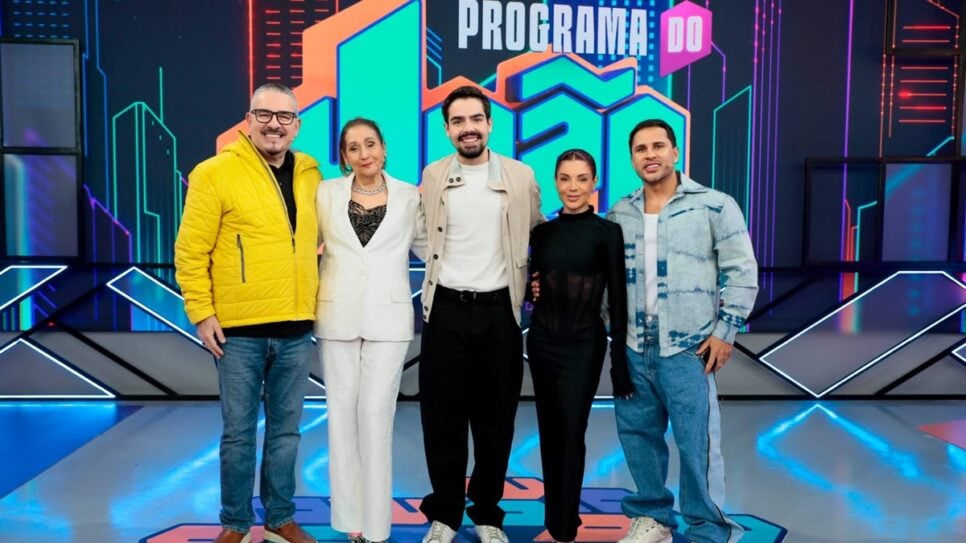 Convidados do quadro "Duelo de Gerações" na estreia do "Programa do João no SBT", de João Silva (Foto: Reprodução/ Rogerio Pallatta/ SBT)