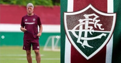 Renato Gaúcho em prantos com possível adeus no Fluminense (Foto: Montagem/TV Foco)