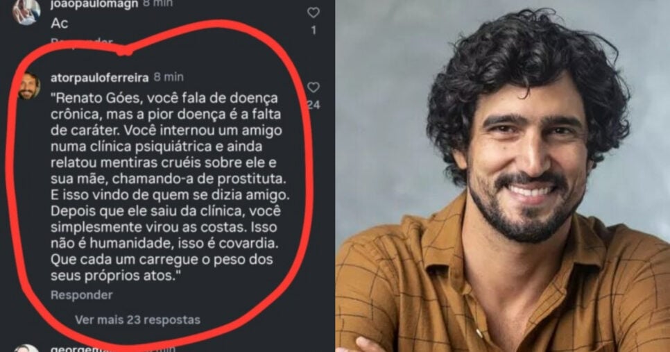 Galã de Vale Tudo é acaso de internar colega (Foto: Reprodução/Montagem TV Foco)