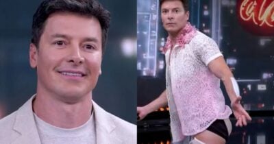 Rodrigo Faro mostrou o bumbum no palco da Dança dos Famosos (Foto: Reprodução/ Internet)