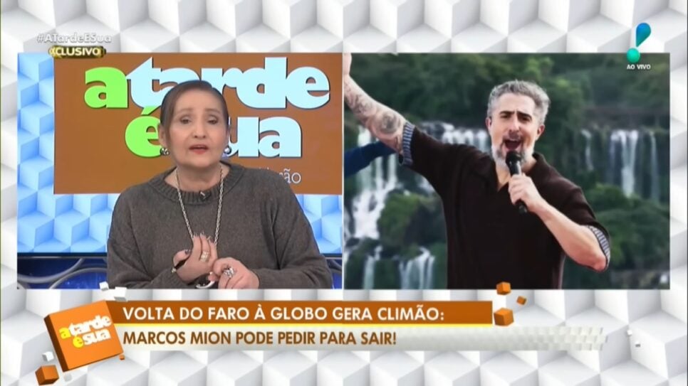 Sonia Abrão exige basta da Globo sobre situação com Mion (Foto: Reprodução/ A Tarde é Sua, RedeTV!/ YouTube)