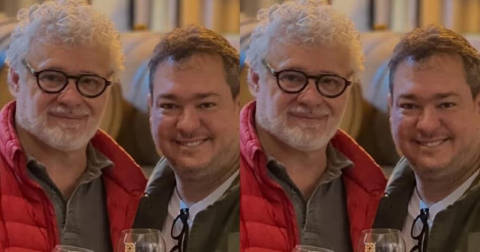 Tadeu Aguiar com o marido, Eduardo Bakr - Foto: Redes sociais