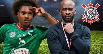 Vitinho no clube árabe e Fabinho Soldado (Foto: Reprodução / Al-Ettifaq / Flamengo / Canva / Montagem TV Foco)