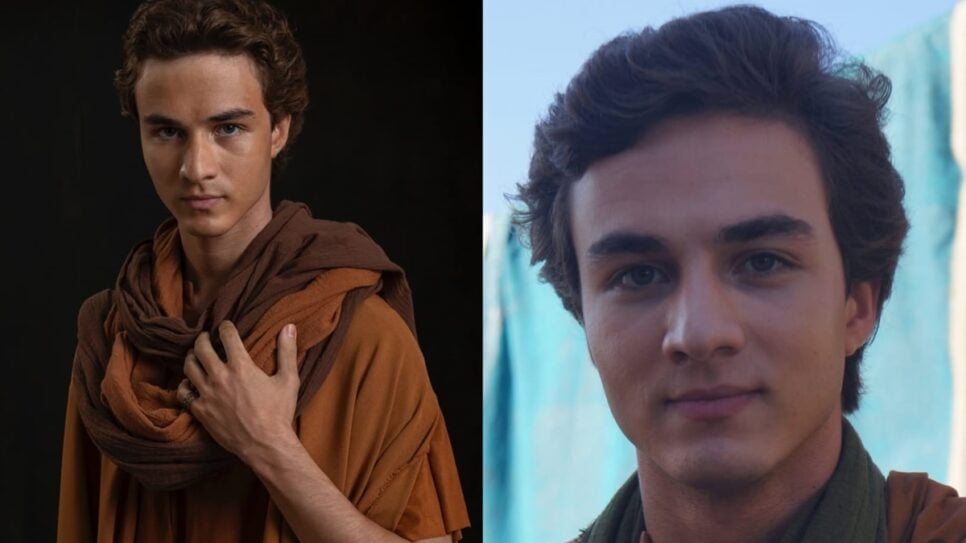O ator volta ao ar em minissérie bíblica e este é seu mais novo personagem, aos 20 anos (Foto: Reprodução/ Instagram/ Montagem)