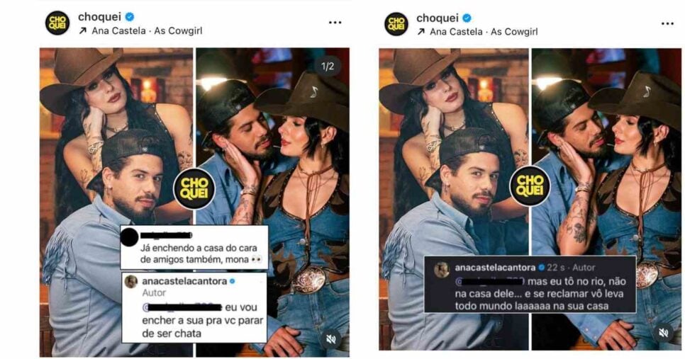 Ana Castela rebate críticas (Fotos: Reproduções / Instagram)