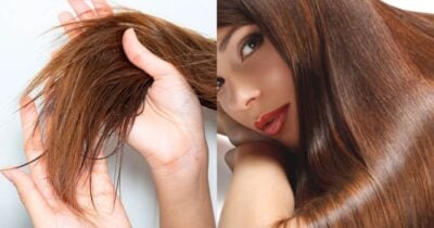 Cabelo seco e desidratado e fios hidratados e brilhantes (Foto: Reprodução/ Internet)