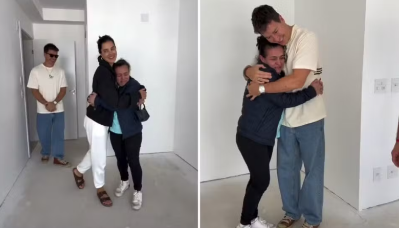 Rodrigo Faro presenteia funcionária com apartamento - Foto: Instagram